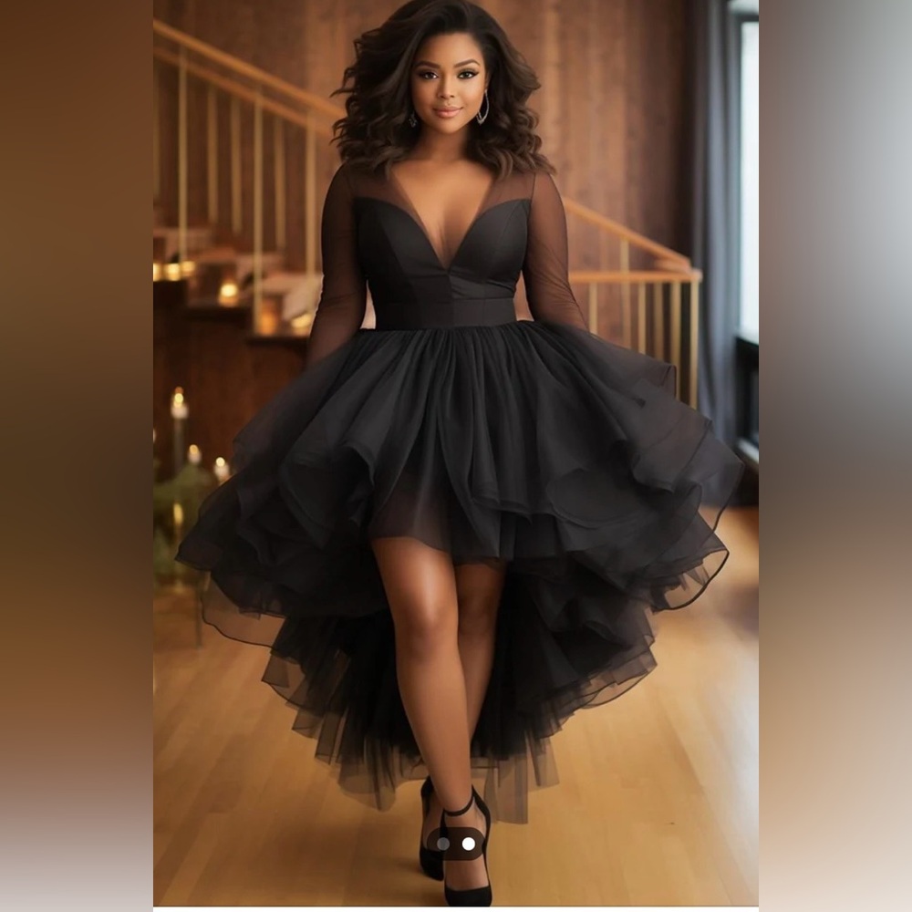 NWT xpluswear Elegant Black Evening Dress